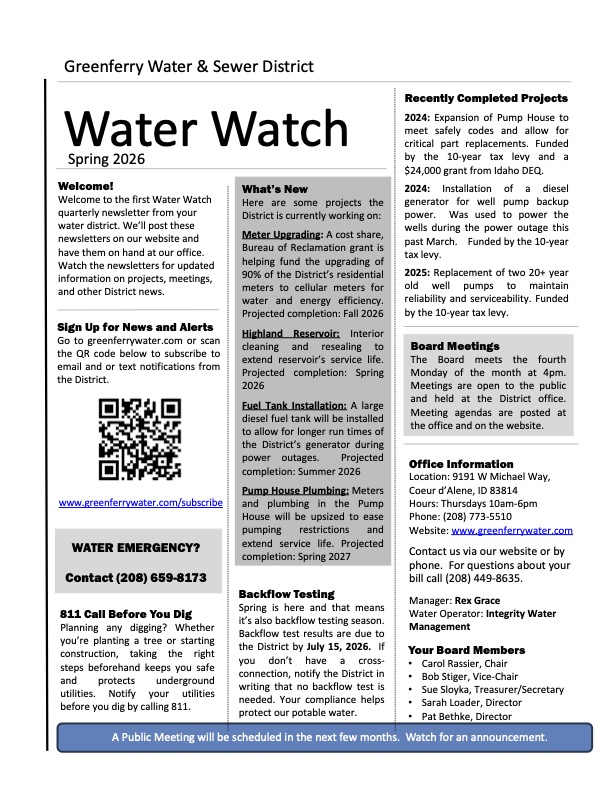 Spring 2026 Newsletter